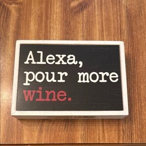 Black and White Decorative Sign